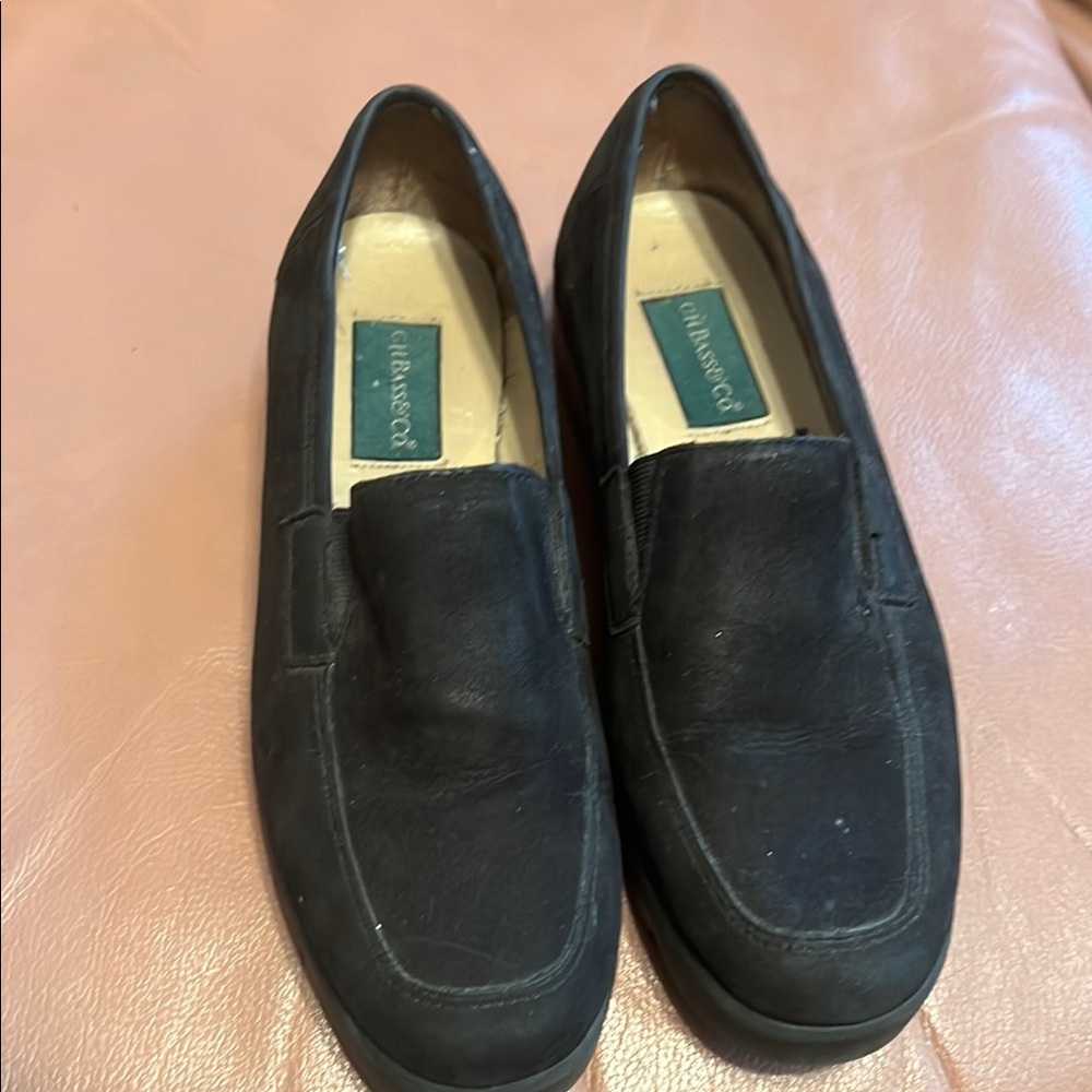 G.H. Bass & Co. Black Suede Loafers